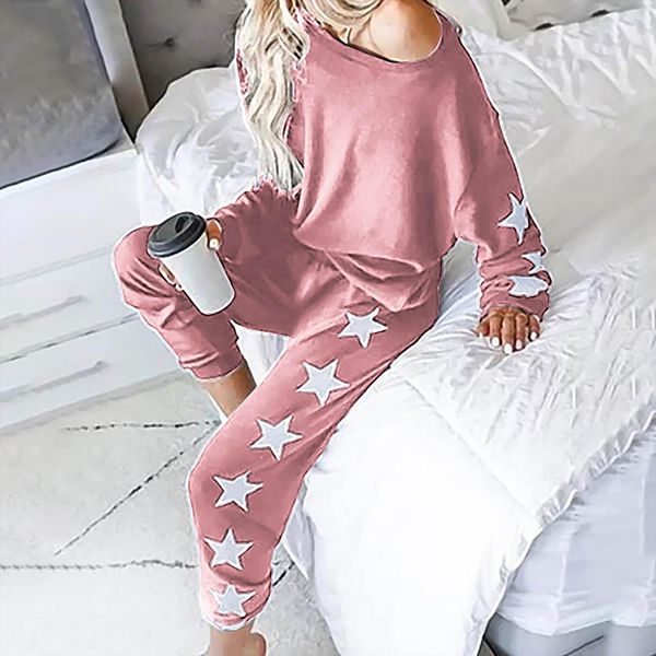 autumn fashion long sleeve womens pants blouse sweatshirt set star print outfit plus size 2xl warm clothes for female, White
autumn fashion long sleeve womens pants blouse sweatshirt set star print outfit plus size 2xl warm clothes for female, White