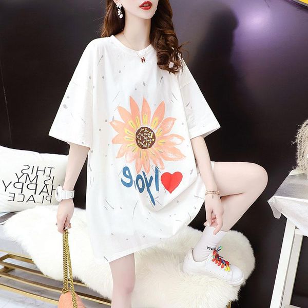 women's t-shirt #0095 white black orange casual long t shirt women flower print harajuku short sleeve ladies cotton o neck loose summer
women's t-shirt #0095 white black orange casual long t shirt women flower print harajuku short sleeve ladies cotton o neck loose summer