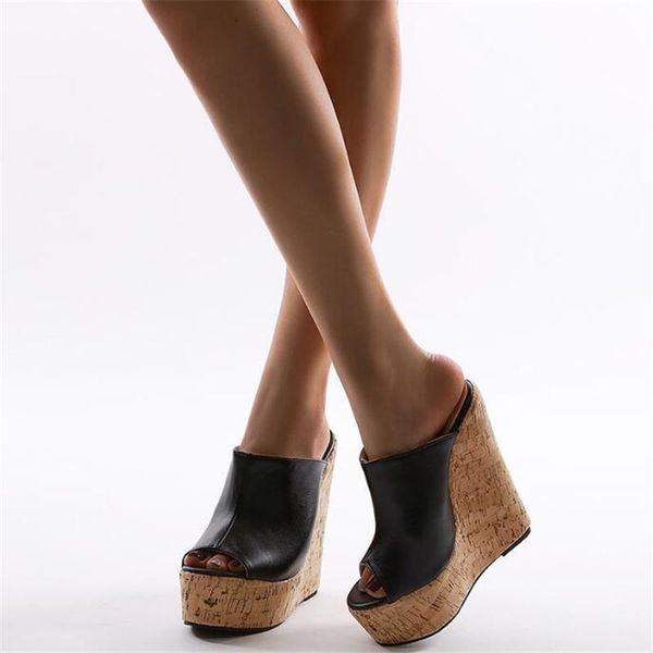 slippers aiykazysdl fall summer peep toe women sandals platform wedge shoes ultra very high heel slide mules faux leather plus size, Black
slippers aiykazysdl fall summer peep toe women sandals platform wedge shoes ultra very high heel slide mules faux leather plus size, Black