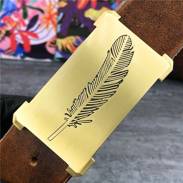 2021 new genuine feathers solid brass buckle ceinture thick belts men leather wide waist belt 95-130cm mbt0116 mzfx, Black;brown
2021 new genuine feathers solid brass buckle ceinture thick belts men leather wide waist belt 95-130cm mbt0116 mzfx, Black;brown