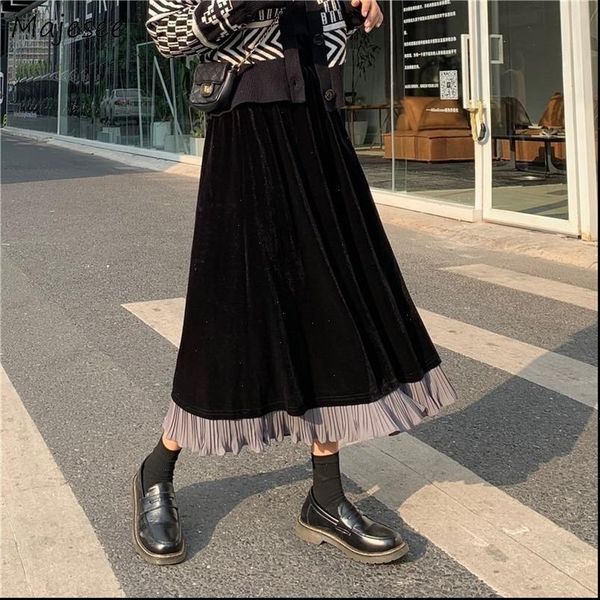 skirts women ankle length high waist ruffles a line elegant pleated solid womens fashion casual streetwear korean styles retro, Black
skirts women ankle length high waist ruffles a line elegant pleated solid womens fashion casual streetwear korean styles retro, Black