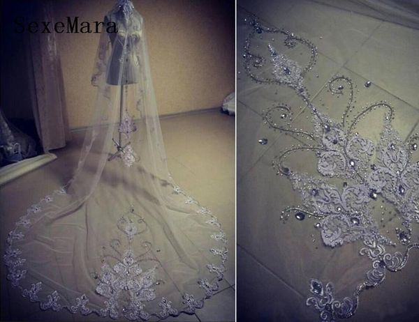 bridal veils elegant rhinestones wedding veil one layer appliqued beads edge cathedral with comb white ivory custom made, Black
bridal veils elegant rhinestones wedding veil one layer appliqued beads edge cathedral with comb white ivory custom made, Black