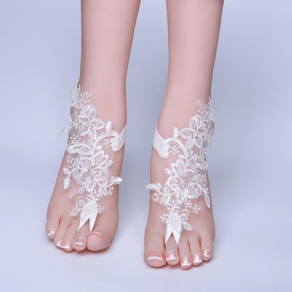 anklets 1pair white lace flower bride wedding barefoot sandal beach foot chain, Red;blue
anklets 1pair white lace flower bride wedding barefoot sandal beach foot chain, Red;blue