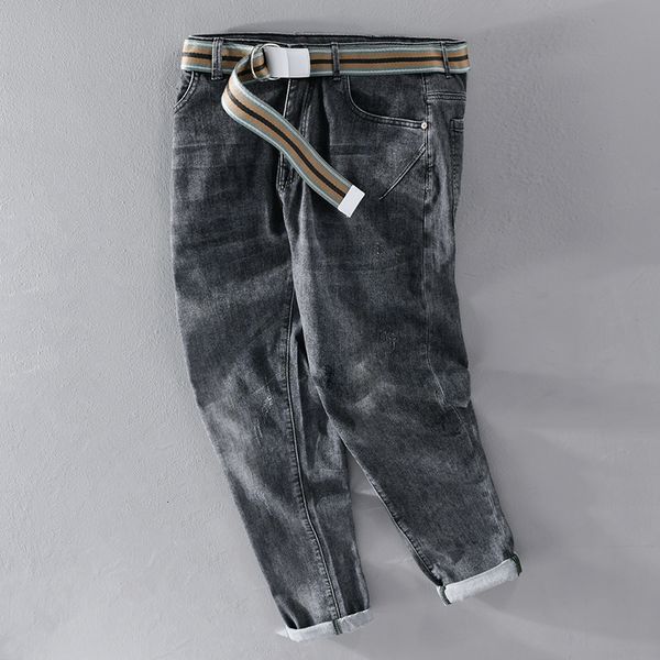 2021 new belt ankle-length cotton pants jeans stretch casual retro trousers men black comfortable men's clothes spodnie pantalones 34s2, Blue
2021 new belt ankle-length cotton pants jeans stretch casual retro trousers men black comfortable men's clothes spodnie pantalones 34s2, Blue