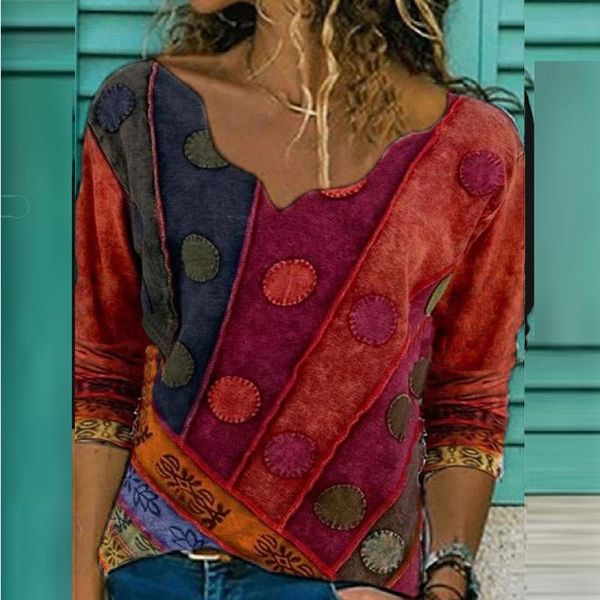 women's blouses & shirts 2021 autumn pullover vintage print long-sleeve blouse casual loose female plus size s-3xl, White
women's blouses & shirts 2021 autumn pullover vintage print long-sleeve blouse casual loose female plus size s-3xl, White
