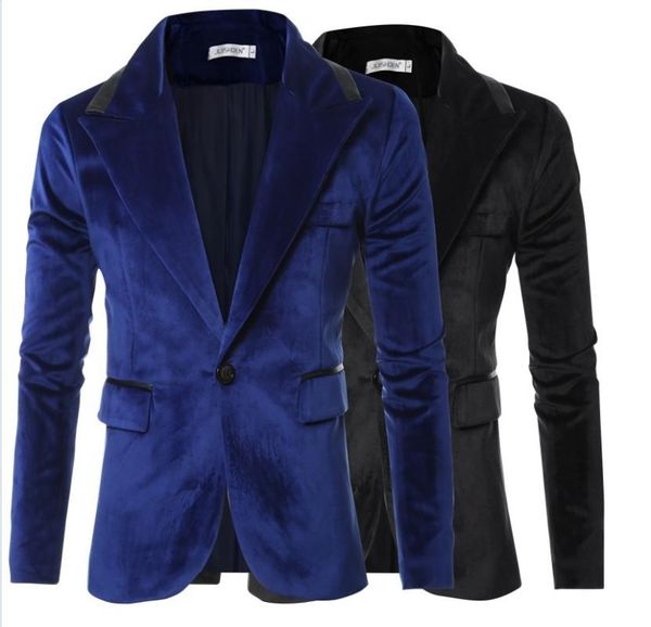 men's suits & blazers 2021 autumn fashion formal handsome suede suit jacket business casual wedding dress plus size stage costumes, White;black
men's suits & blazers 2021 autumn fashion formal handsome suede suit jacket business casual wedding dress plus size stage costumes, White;black