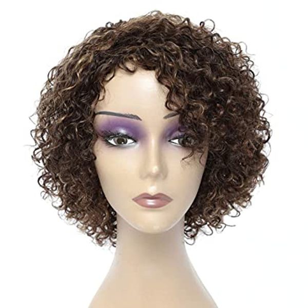 3 tone ombre kinky curly human hair wigs for black women brown blonde p4/27/30 pixie bob african american hairstyle glueless 150%density fas, Black;brown
3 tone ombre kinky curly human hair wigs for black women brown blonde p4/27/30 pixie bob african american hairstyle glueless 150%density fas, Black;brown