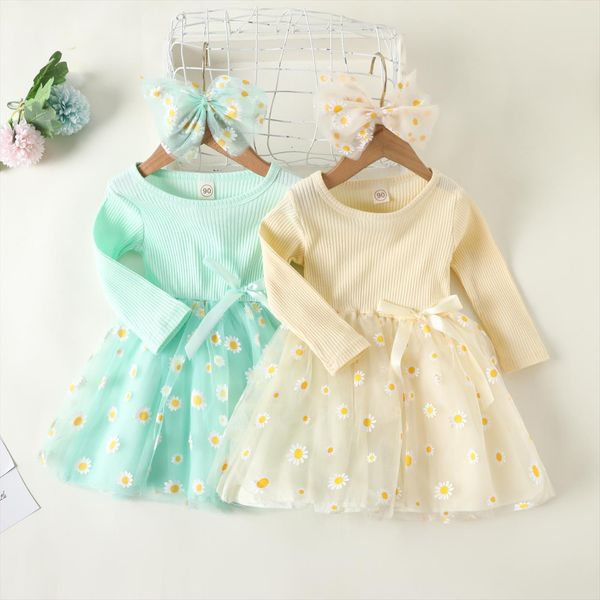 1 6y sweet toddler girl dresses baby autumn headband 2pcs daisy print long sleeve tulle tutu princess party kid clothes, Red;yellow
1 6y sweet toddler girl dresses baby autumn headband 2pcs daisy print long sleeve tulle tutu princess party kid clothes, Red;yellow