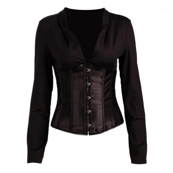 v neck corset women long sleeve casual short blouses female solid slim steel boned bustier shirts wear women's &, White
v neck corset women long sleeve casual short blouses female solid slim steel boned bustier shirts wear women's &, White