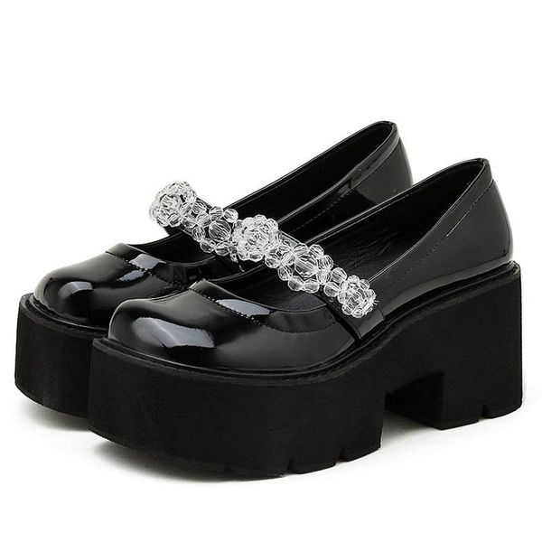 dress shoes female pumps chunky heel fashion crystal slip on platform mary jane women lolita style patent leather ins sale, Black
dress shoes female pumps chunky heel fashion crystal slip on platform mary jane women lolita style patent leather ins sale, Black