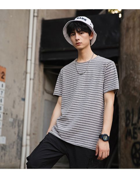cotton 2021 summer new short sleeve t shirt mens casual wear youth m xl 2xl tee stripe urban t-shirt, White;black
cotton 2021 summer new short sleeve t shirt mens casual wear youth m xl 2xl tee stripe urban t-shirt, White;black