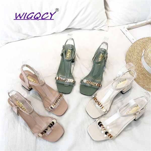 2021 new 6cm high heel sandals buckle strap women's sandals thick with bling patent leather word buckle open toe women's shoes, Black
2021 new 6cm high heel sandals buckle strap women's sandals thick with bling patent leather word buckle open toe women's shoes, Black