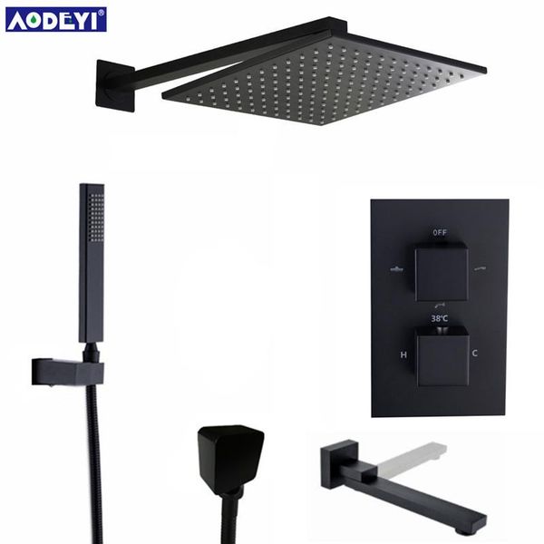 black brass thermostatic faucets bathroom faucet set thermostatic mix valve with 8/10/12 inch rainfull shower head 3 ways
black brass thermostatic faucets bathroom faucet set thermostatic mix valve with 8/10/12 inch rainfull shower head 3 ways