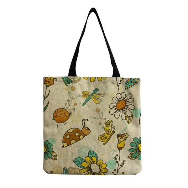evening bags yuecimie cartoon insect printed linen beach shoulder bag for female leisure shopping casual foldable handbag
evening bags yuecimie cartoon insect printed linen beach shoulder bag for female leisure shopping casual foldable handbag