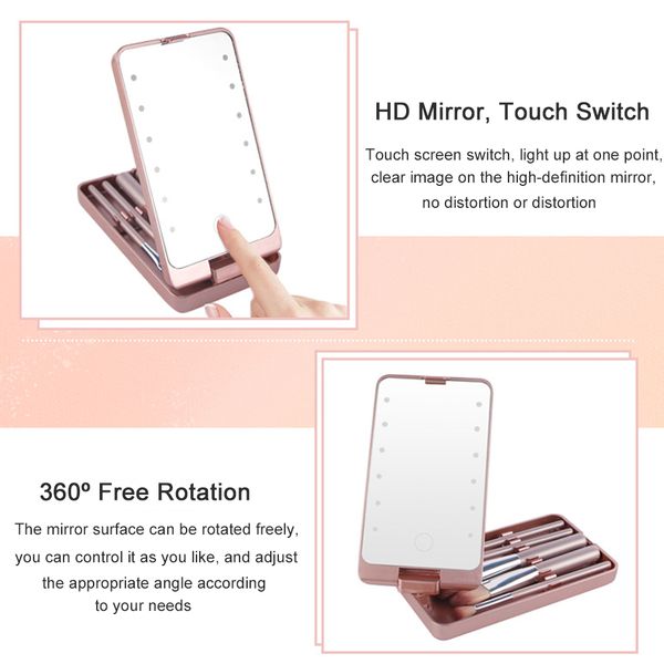 rotatable led makeup vanity mirror with brushes sets 12 leds cosmetic mirror with touch dimmer switch stand for tabletop
rotatable led makeup vanity mirror with brushes sets 12 leds cosmetic mirror with touch dimmer switch stand for tabletop