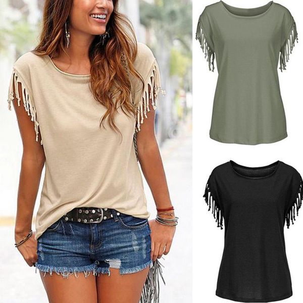 women's t-shirt tassel fringe t shirt big size 5xl harajuku fashion korean style women streetwear loose solid round neck hipster, White
women's t-shirt tassel fringe t shirt big size 5xl harajuku fashion korean style women streetwear loose solid round neck hipster, White
