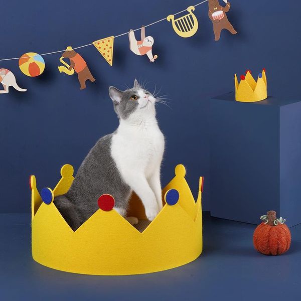 cat toys bed paper crown shape scratching board cats round corrugated all season pet supplies
cat toys bed paper crown shape scratching board cats round corrugated all season pet supplies