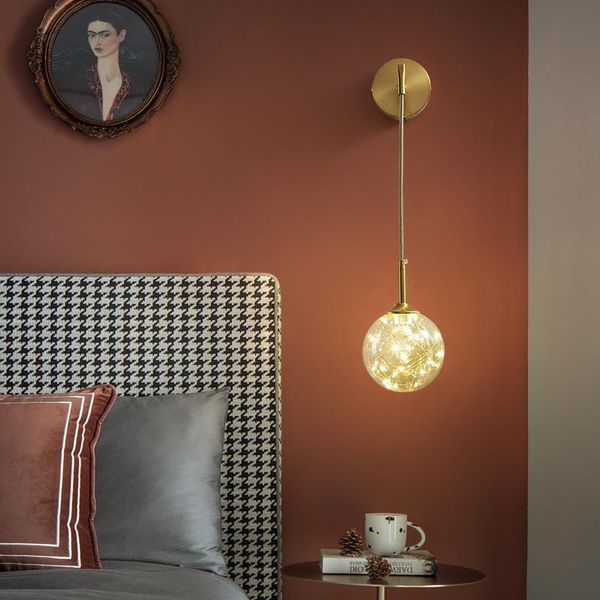 nordic gypsophila led glass ball wall lamp copper golden luster small sconce pendant light decoration for bedside corridor aisle
nordic gypsophila led glass ball wall lamp copper golden luster small sconce pendant light decoration for bedside corridor aisle