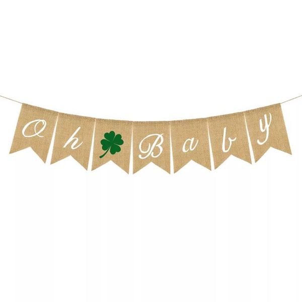 party decoration irish boy girl baby first birthday banner oh four-leaf linen swallowtail flag
party decoration irish boy girl baby first birthday banner oh four-leaf linen swallowtail flag