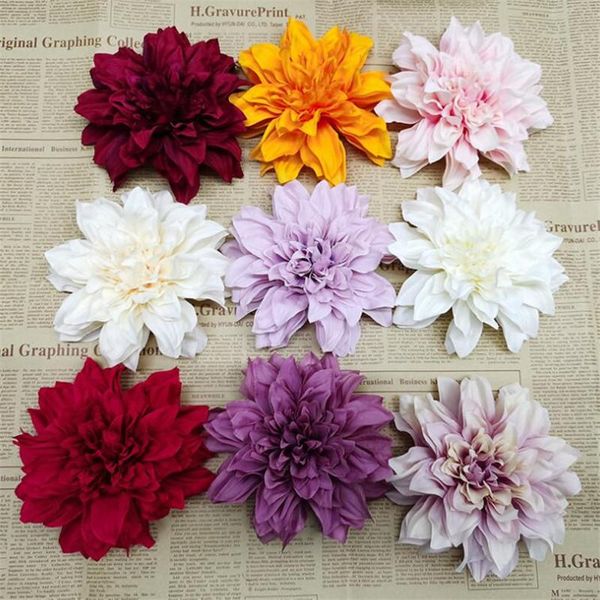 decorative flowers & wreaths 30pcs silk big dahlia flower heads simulation vivid color for wedding bridal bouquet home
decorative flowers & wreaths 30pcs silk big dahlia flower heads simulation vivid color for wedding bridal bouquet home