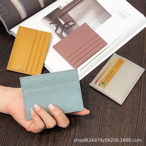 card holders simple and exquisite high-end ultra-thin multi seat lady id mini wallet, Brown;gray
card holders simple and exquisite high-end ultra-thin multi seat lady id mini wallet, Brown;gray