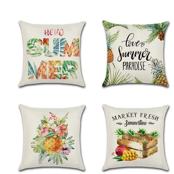 cushion/decorative pillow cushion cover sweet summer tropical fruit linen pillowcase pineapple decoration 45x45
cushion/decorative pillow cushion cover sweet summer tropical fruit linen pillowcase pineapple decoration 45x45