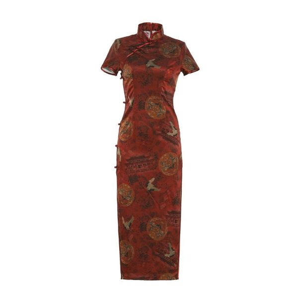 ethnic clothing shanghai story chinese style dresses women's long cheongsam dress retro gown qipao with lining, Red
ethnic clothing shanghai story chinese style dresses women's long cheongsam dress retro gown qipao with lining, Red