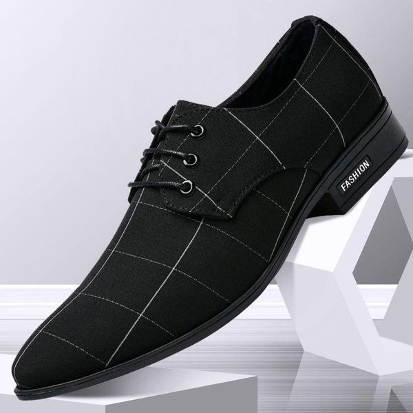 dress shoes men's men leather breathable leisure business canvas formal zapatos de hombre, Black
dress shoes men's men leather breathable leisure business canvas formal zapatos de hombre, Black