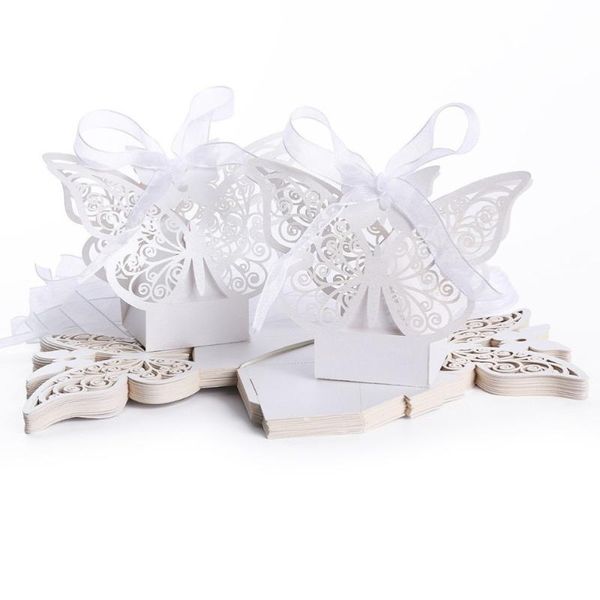 50pcs hollow big style wedding favor candy boxes gift boxes with ribbons (white)
50pcs hollow big style wedding favor candy boxes gift boxes with ribbons (white)