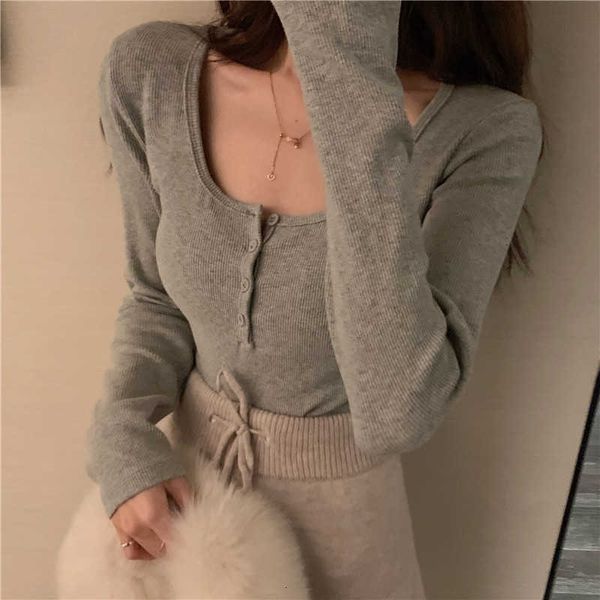 women's sweaters tight short long-sleeved knitted sweater autumn style undershirt slimming gray g52x, White;black
women's sweaters tight short long-sleeved knitted sweater autumn style undershirt slimming gray g52x, White;black