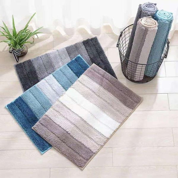 bath mats 45x65cm gradient color bathroom mat bedroom carpet striped microfiber absorbent floor for home decoration foot
bath mats 45x65cm gradient color bathroom mat bedroom carpet striped microfiber absorbent floor for home decoration foot