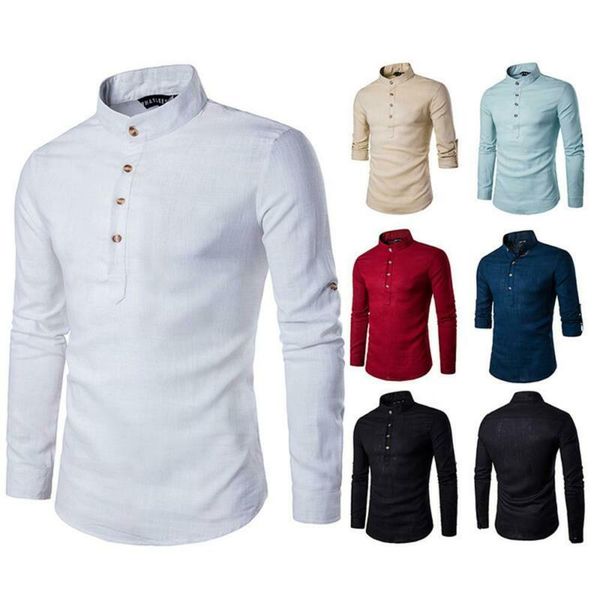 men's casual shirts stand collar for men formal business basic inner office work clothes fashion clothing, White;black
men's casual shirts stand collar for men formal business basic inner office work clothes fashion clothing, White;black