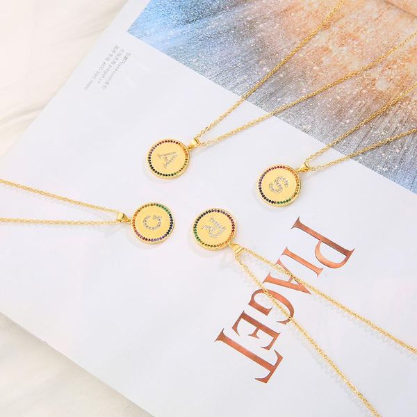 pendant necklaces daihe luxury charm letter cz necklace 18k gold women colorful crystal zircon copper chain for, Silver
pendant necklaces daihe luxury charm letter cz necklace 18k gold women colorful crystal zircon copper chain for, Silver