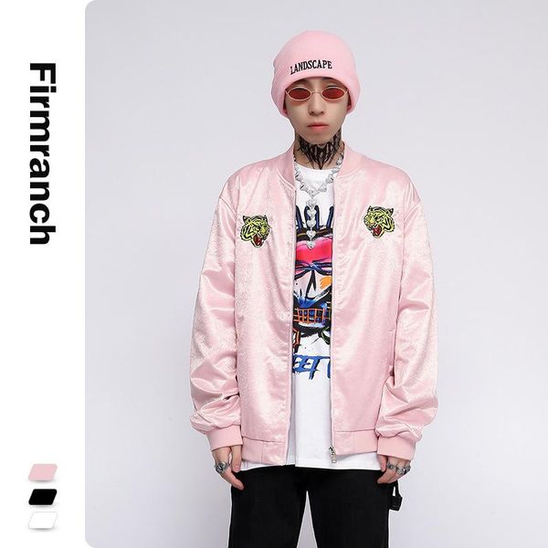 men's jackets original 2021 autumn/winter tiger embroidered loose jacket men/women black/pink/white fun baseball coat windbreaker, Black;brown
men's jackets original 2021 autumn/winter tiger embroidered loose jacket men/women black/pink/white fun baseball coat windbreaker, Black;brown