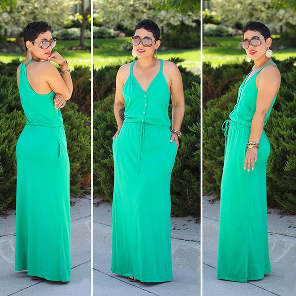 jumpsuits,rompers beautiful trend big size women's v-neck halter with open back dress
jumpsuits,rompers beautiful trend big size women's v-neck halter with open back dress