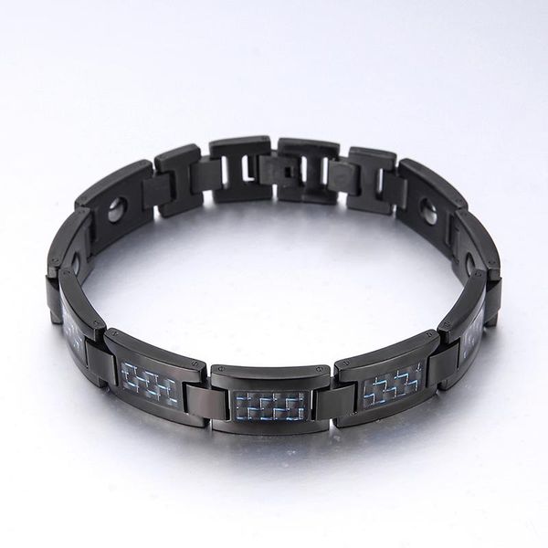 other bracelets cazador titanium magnetic bracelet chain blue carbon fiber male link vintage energy jewelry, Golden;silver
other bracelets cazador titanium magnetic bracelet chain blue carbon fiber male link vintage energy jewelry, Golden;silver
