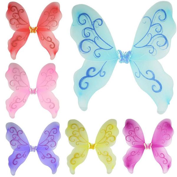 party favor 6 colors christmas kids girl princess fairy silk butterfly decorations wings angel halloween supplies 46*42cm
party favor 6 colors christmas kids girl princess fairy silk butterfly decorations wings angel halloween supplies 46*42cm