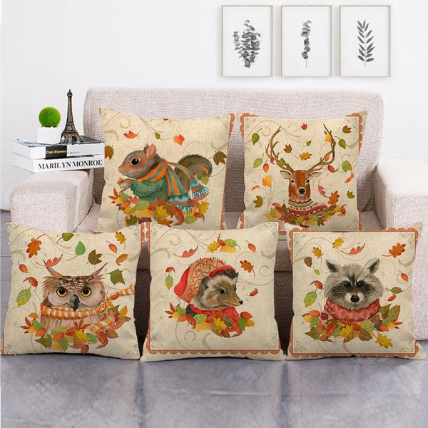 45cm*45cm animals and happy fall design throw cushion cover linen/cotton sofa pillow cover decorative pillow case
45cm*45cm animals and happy fall design throw cushion cover linen/cotton sofa pillow cover decorative pillow case