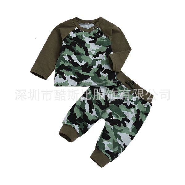 high ins children's quality spring summer autumn camouflage two piece set, White
high ins children's quality spring summer autumn camouflage two piece set, White