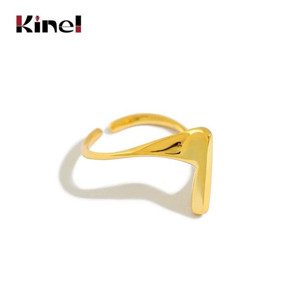 cluster rings kinel 925 sterling silver for women korean jewelry resizable open ring cross smooth 18k plating real gold bijoux, Golden;silver
cluster rings kinel 925 sterling silver for women korean jewelry resizable open ring cross smooth 18k plating real gold bijoux, Golden;silver