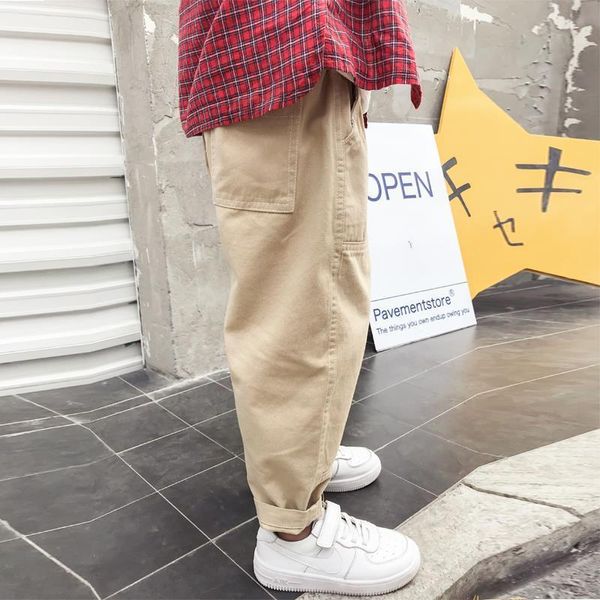 spring autumn children clothing 2021 new solid color cotton cargo pants kids boys casual high waist sports long trousers y19, Blue
spring autumn children clothing 2021 new solid color cotton cargo pants kids boys casual high waist sports long trousers y19, Blue