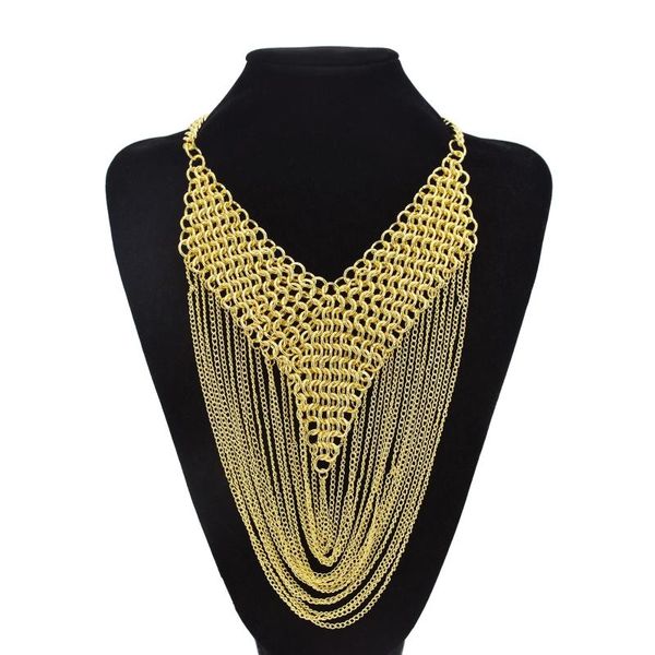 chokers trendy punk metal chain tassel necklace for women gold weaved pendant choker necklaces fashion hip hop weddingjewelry gift, Golden;silver
chokers trendy punk metal chain tassel necklace for women gold weaved pendant choker necklaces fashion hip hop weddingjewelry gift, Golden;silver