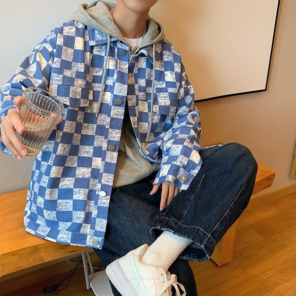 men's jackets autumn cotton plaid jacket men's fashion casual striped mens streetwear loose hip-hop bomber men outwear m-3xl, Black;brown
men's jackets autumn cotton plaid jacket men's fashion casual striped mens streetwear loose hip-hop bomber men outwear m-3xl, Black;brown