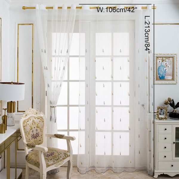 curtain & drapes 1pc nordic minimalist white gauze translucent embroidered yarn christmas fawn tree window screen
curtain & drapes 1pc nordic minimalist white gauze translucent embroidered yarn christmas fawn tree window screen