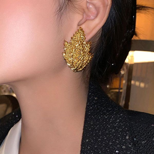 stud chuangu vintage geometric irregular metal texture leaf earrings exaggerated simple alloy earring women fashion jewelry, Golden;silver
stud chuangu vintage geometric irregular metal texture leaf earrings exaggerated simple alloy earring women fashion jewelry, Golden;silver