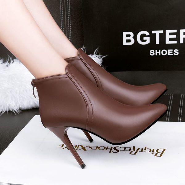 dress shoes eoeodoit bota de tornozelo stiletto feminina, salto alto outono inverno, ponteagudo, fecho couro, botas estilo qjmw, Black
dress shoes eoeodoit bota de tornozelo stiletto feminina, salto alto outono inverno, ponteagudo, fecho couro, botas estilo qjmw, Black