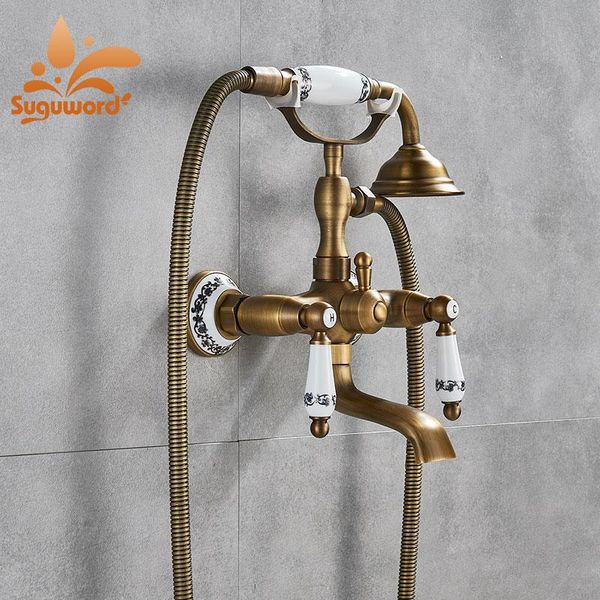 antique brass bathroom faucet and cold with tub faucet wall mountmixer tap blue and white porcelain handle
antique brass bathroom faucet and cold with tub faucet wall mountmixer tap blue and white porcelain handle