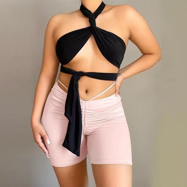women's shorts black/pink/mint green ruched strings biker short women casual workout skinny beach activewear soft push up sport, White;black
women's shorts black/pink/mint green ruched strings biker short women casual workout skinny beach activewear soft push up sport, White;black