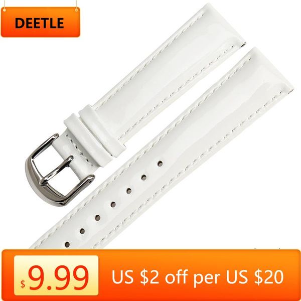 watch bands deetle design 12mm 14mm 16mm 18mm 20mm white soft strap shine patent leather watchbands genuine band, Black;brown
watch bands deetle design 12mm 14mm 16mm 18mm 20mm white soft strap shine patent leather watchbands genuine band, Black;brown