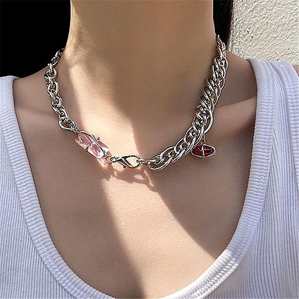 chokers fashion pink crystal choker necklace for women chunky chain tassel temperament female party jewelry accessories, Golden;silver
chokers fashion pink crystal choker necklace for women chunky chain tassel temperament female party jewelry accessories, Golden;silver